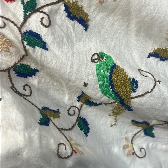 FARM Rio Cream Sleeveless embroidered Pitanga Embroidery Maxi Dress large - Picture 5 of 10